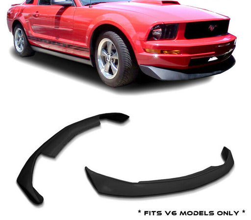 Roane Concepts Polyurethane Front Bumper Lip for 2005-2009 Ford Mustang V6 CV-B2