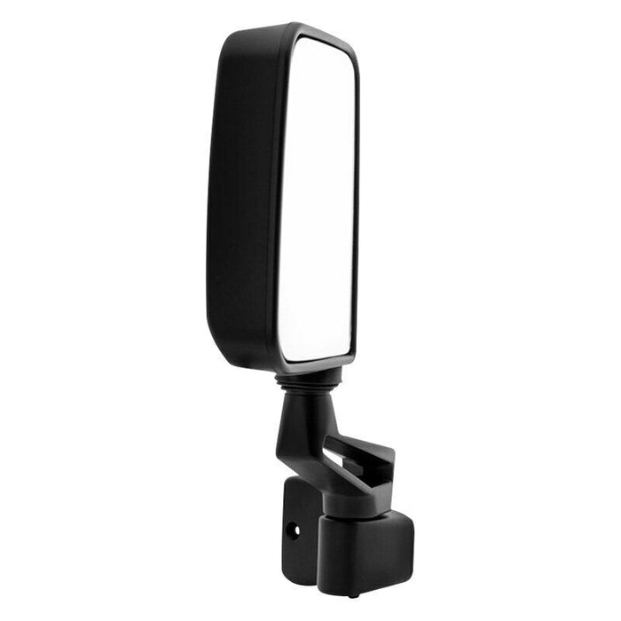 Roane Concepts Replacement Left Driver Side Door Mirror (CH1320102) for 1987 – 1993 Jeep Wrangler Black, Folding Door Mirror Arm Included